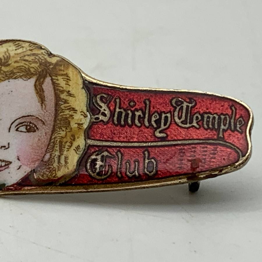 Scarce Enamel 'Shirley Temple' Brooch