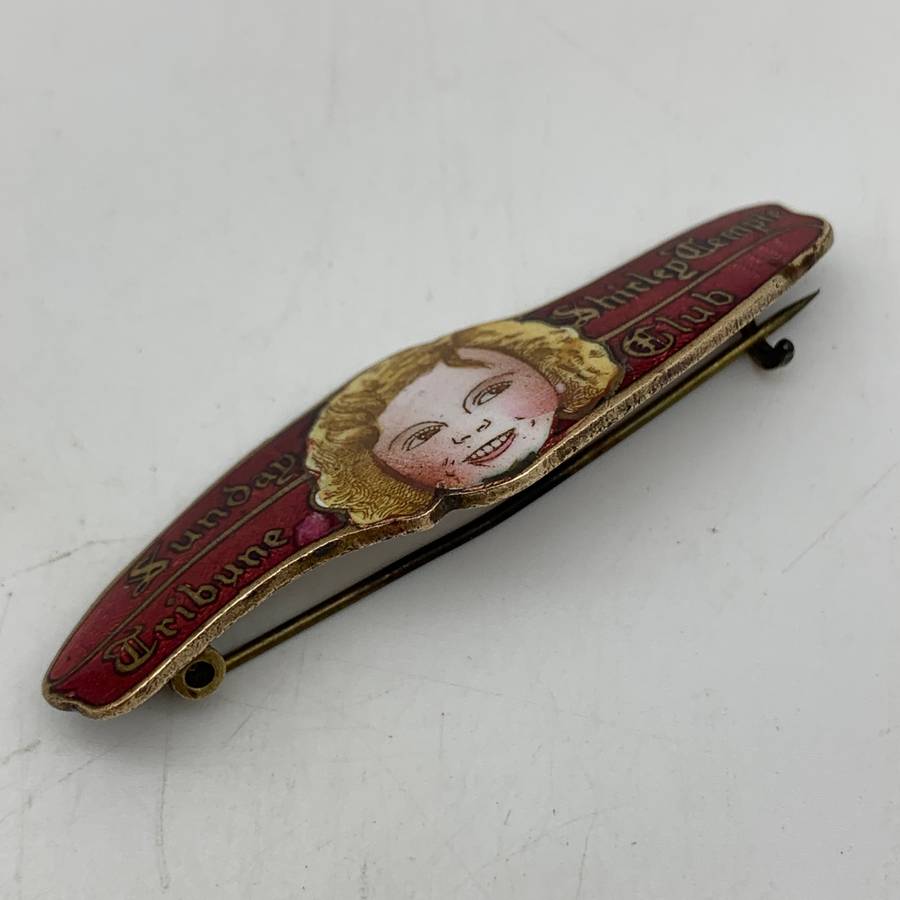 Scarce Enamel 'Shirley Temple' Brooch