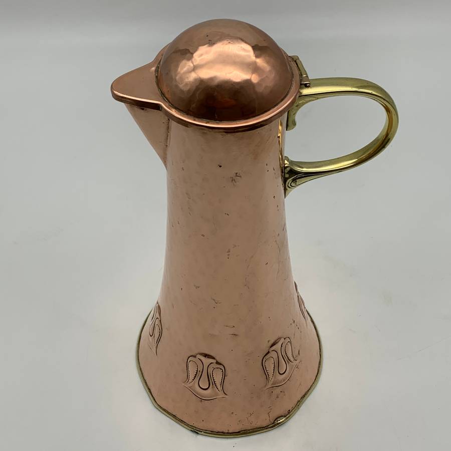 Art Nouveau 'WMF' Copper & Brass Jug