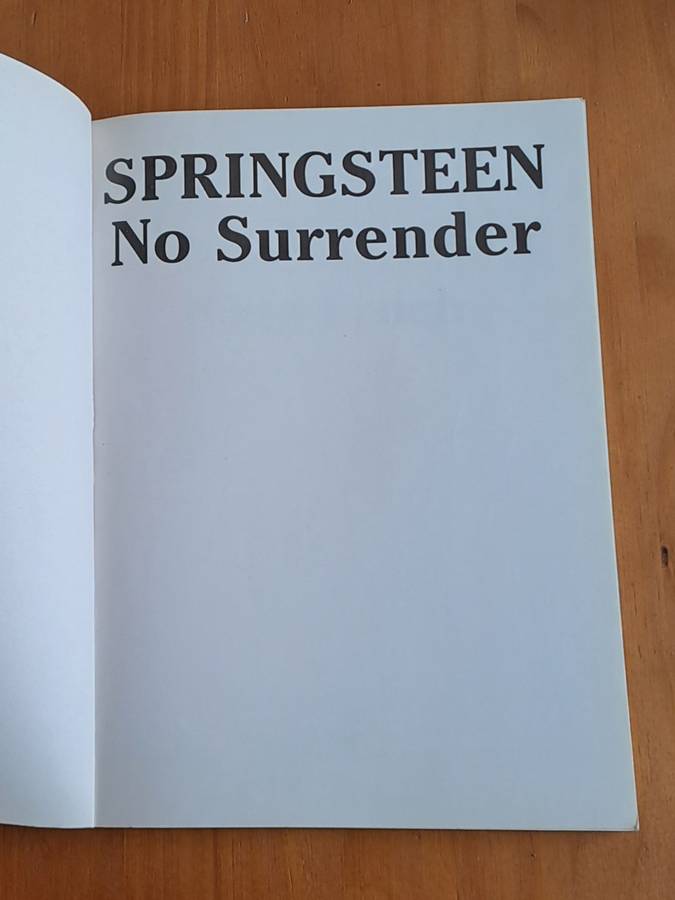 Springsteen : No surrender -  by Kate Lynch - 1987