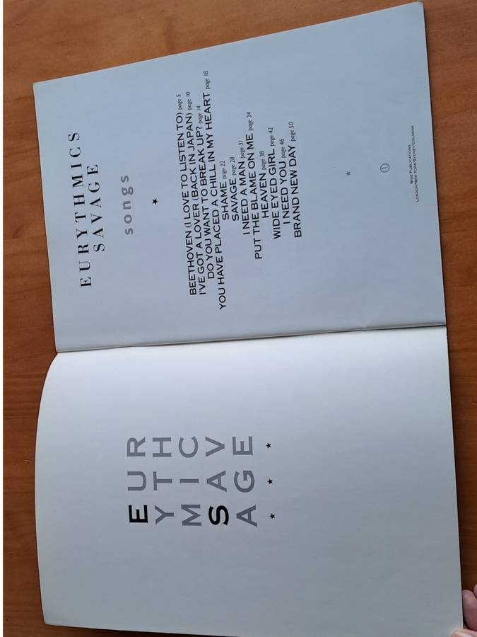 Savage: Songs by  - Eurythmics - 1988