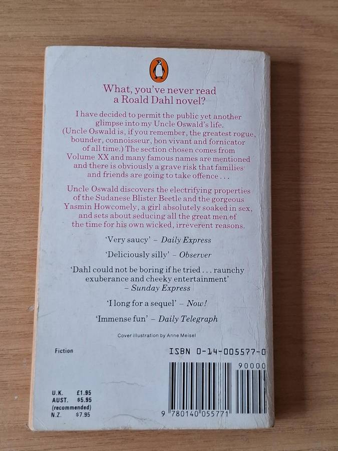 Roald Dahl -  My Uncle Oswald -  Softcover -  p 205