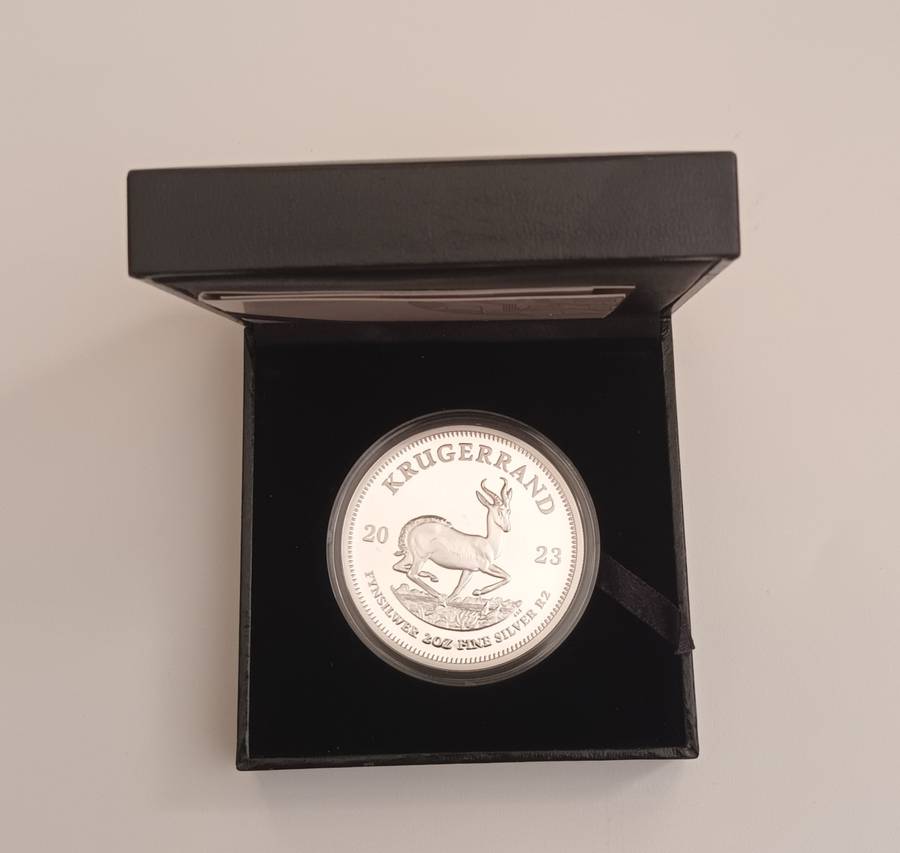 2023 2OZ SILVER PROOF KRUGERRAND COIN [COA] [BOX]