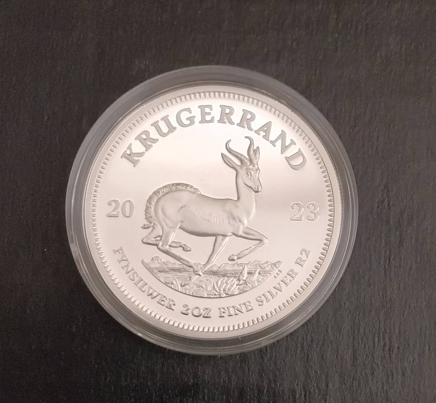 2023 2OZ SILVER PROOF KRUGERRAND COIN [COA] [BOX]