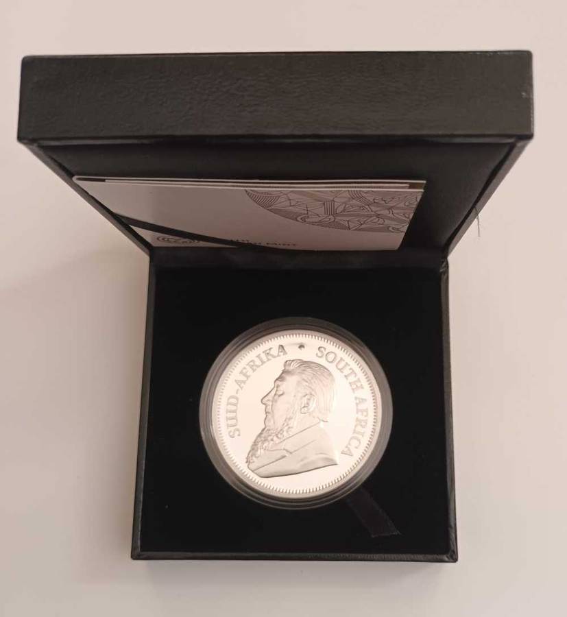 2021 2OZ PROOF SILVER KRUGERRAND [COA] [ BOX]