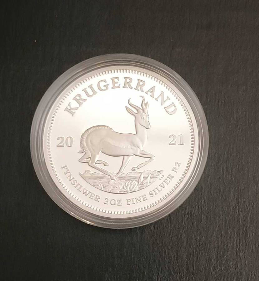 2021 2OZ PROOF SILVER KRUGERRAND [COA] [ BOX]