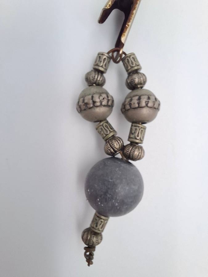 Antique Set of Tablecloth Weights with filigree sections.