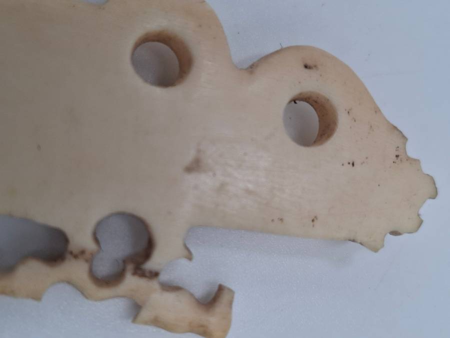 Vintage Bone Letter Opener - Beautiful carving