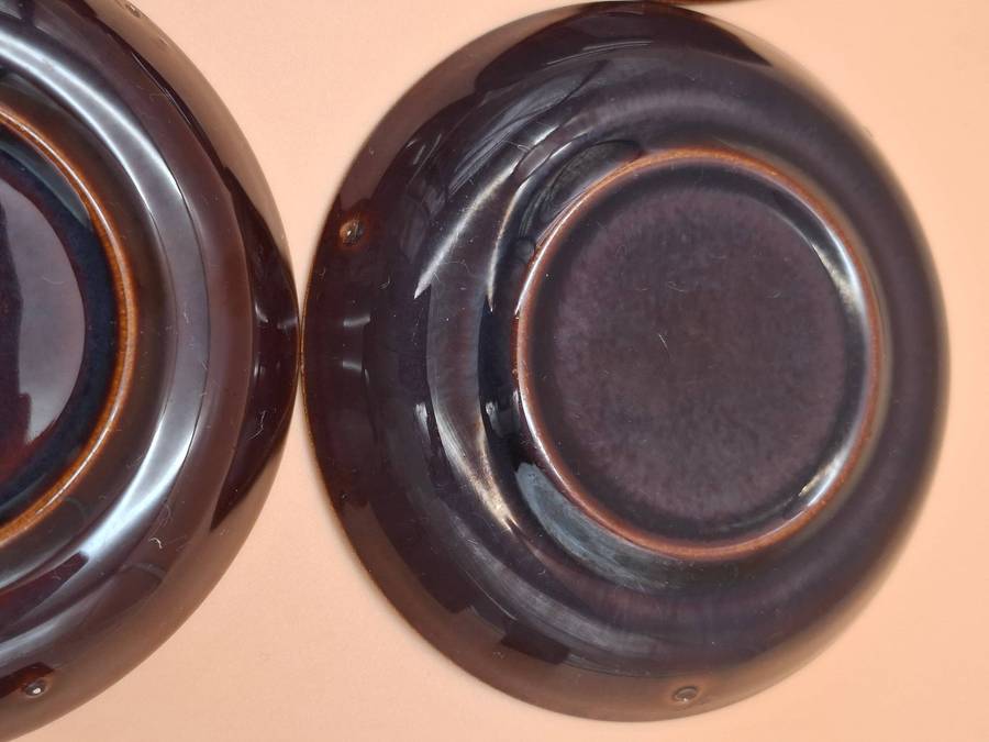 Vintage Retro Lustreware Espresso Cups & Saucers - 4 Pairs