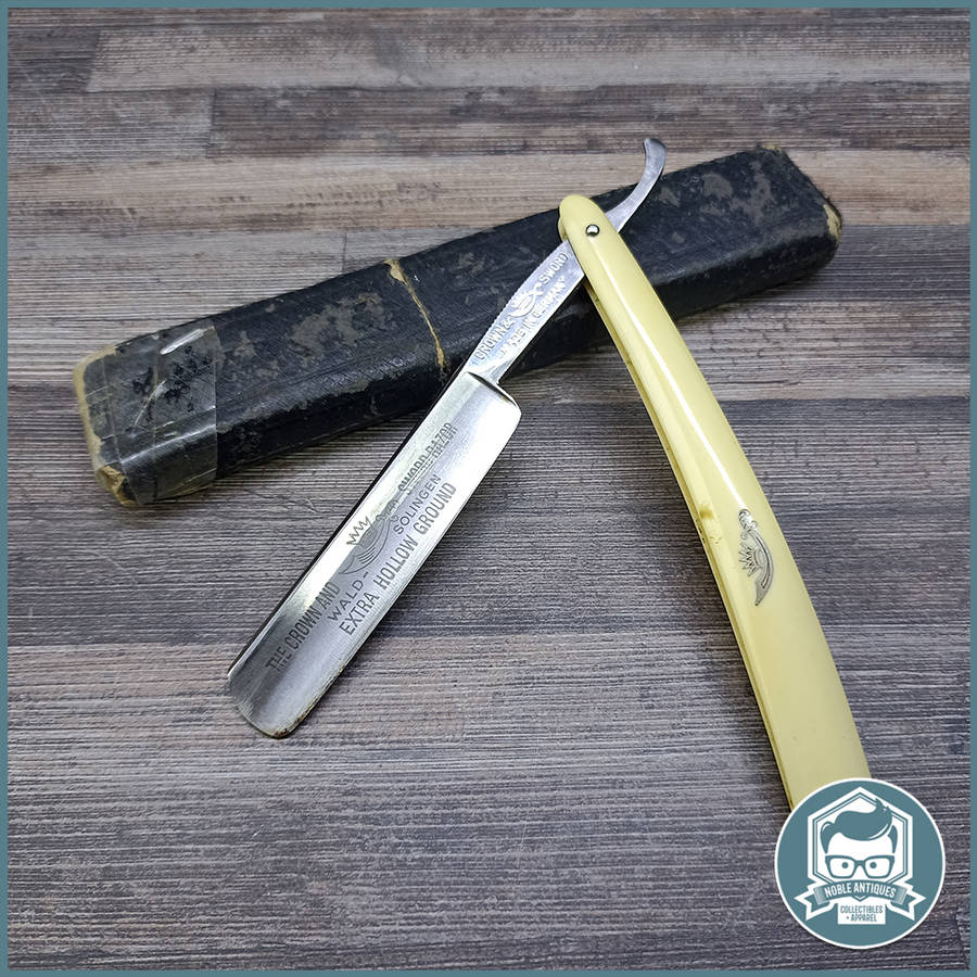 Vintage Boxed Crown and Sword German Cut Throat Razor!!!
