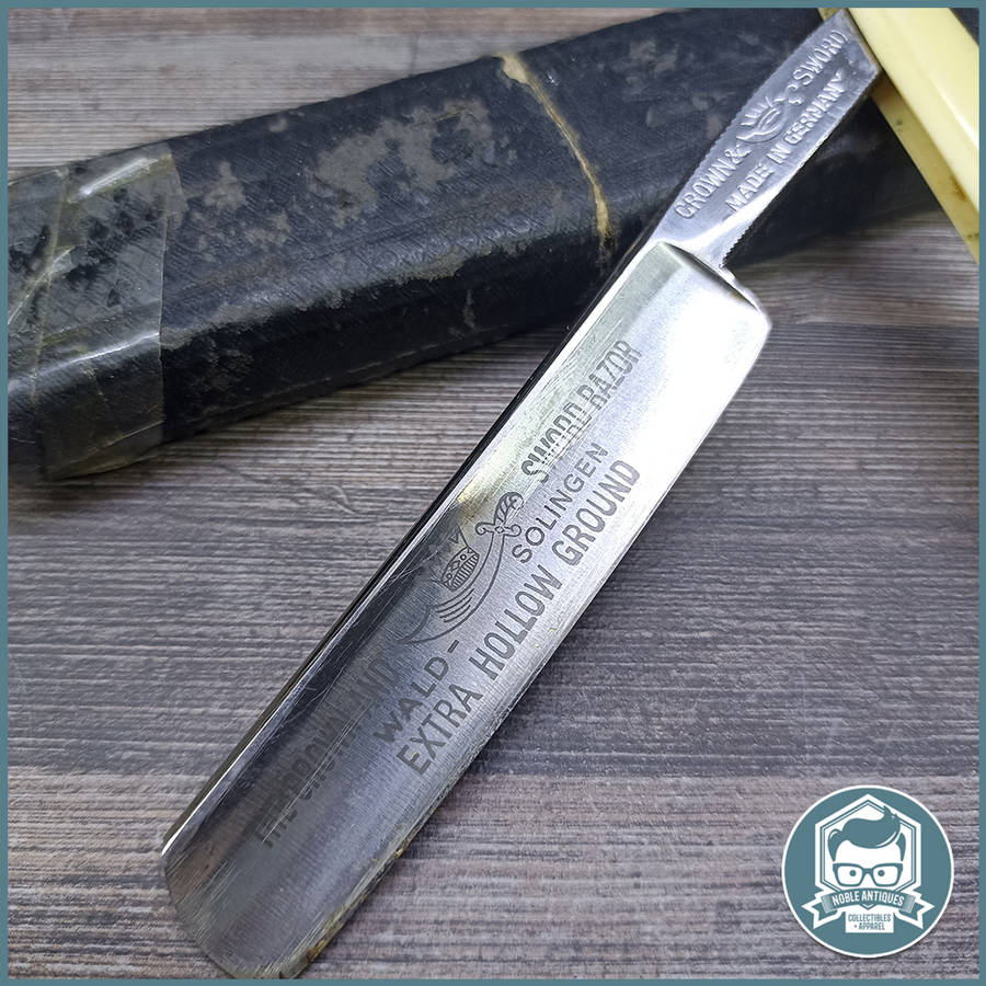 Vintage Boxed Crown and Sword German Cut Throat Razor!!!