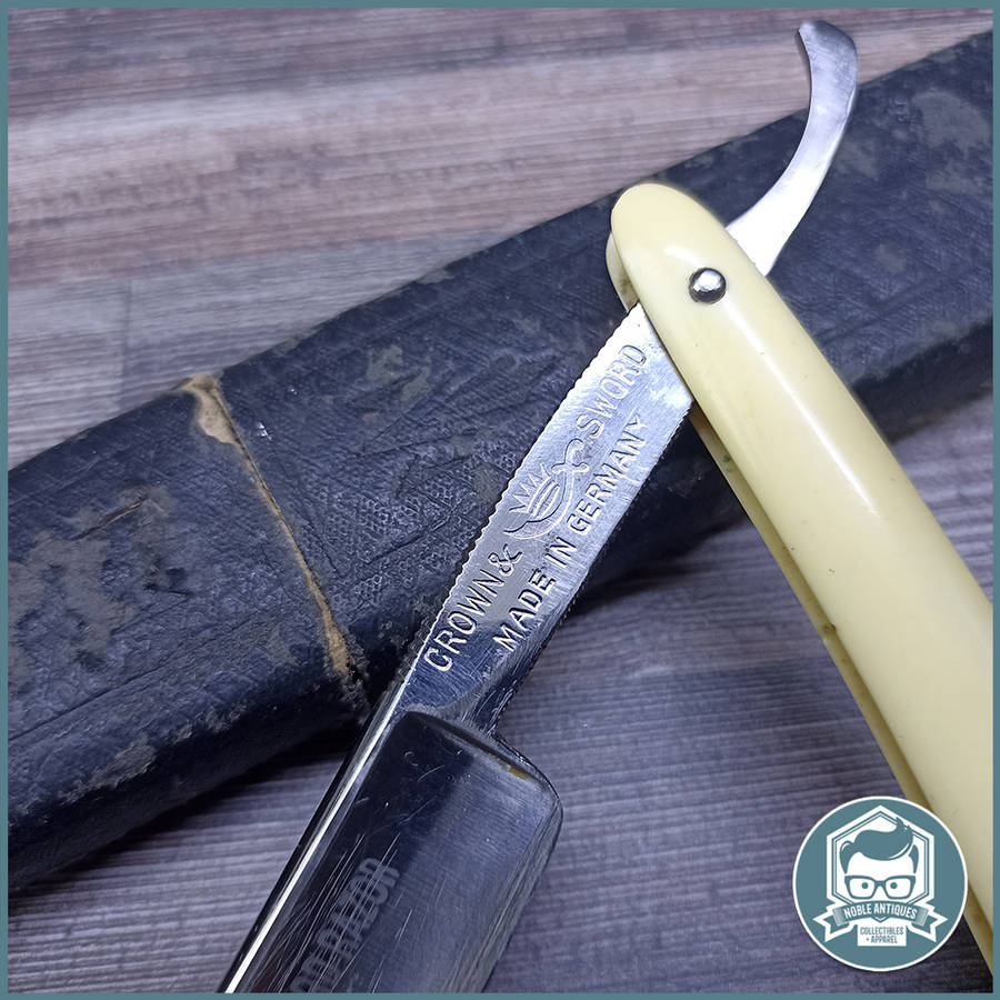 Vintage Boxed Crown and Sword German Cut Throat Razor!!!