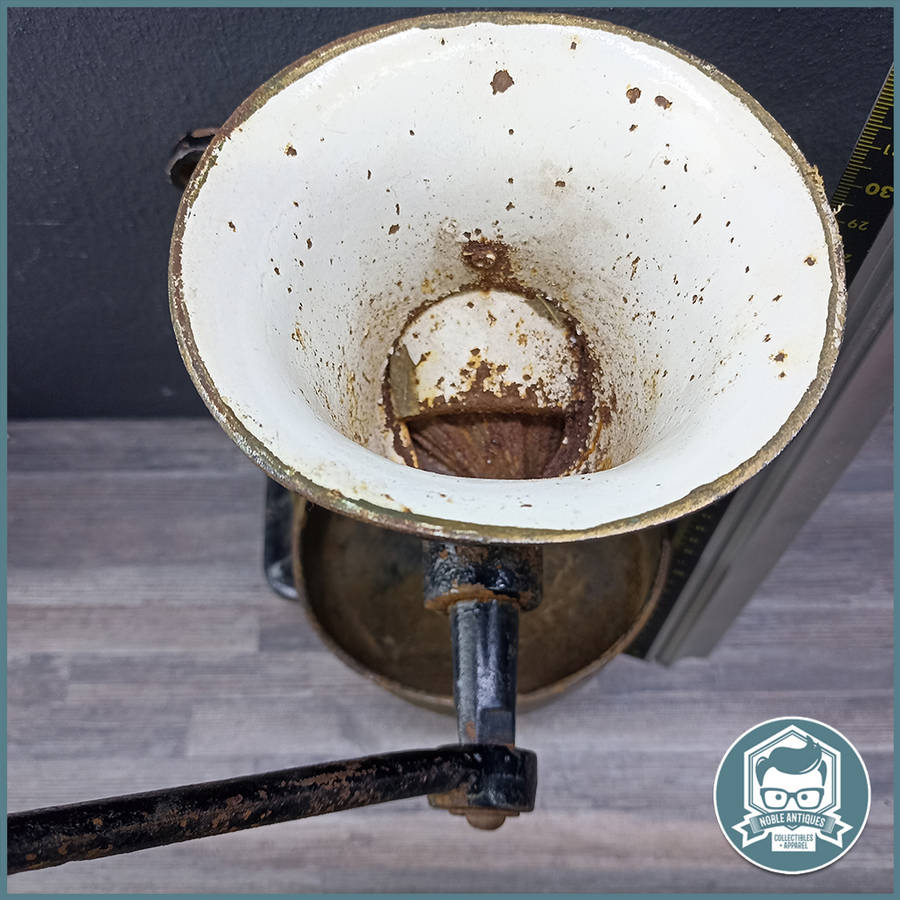 Large Vintage SPONG Cast Iron No.4 Coffee Grinder !!!
