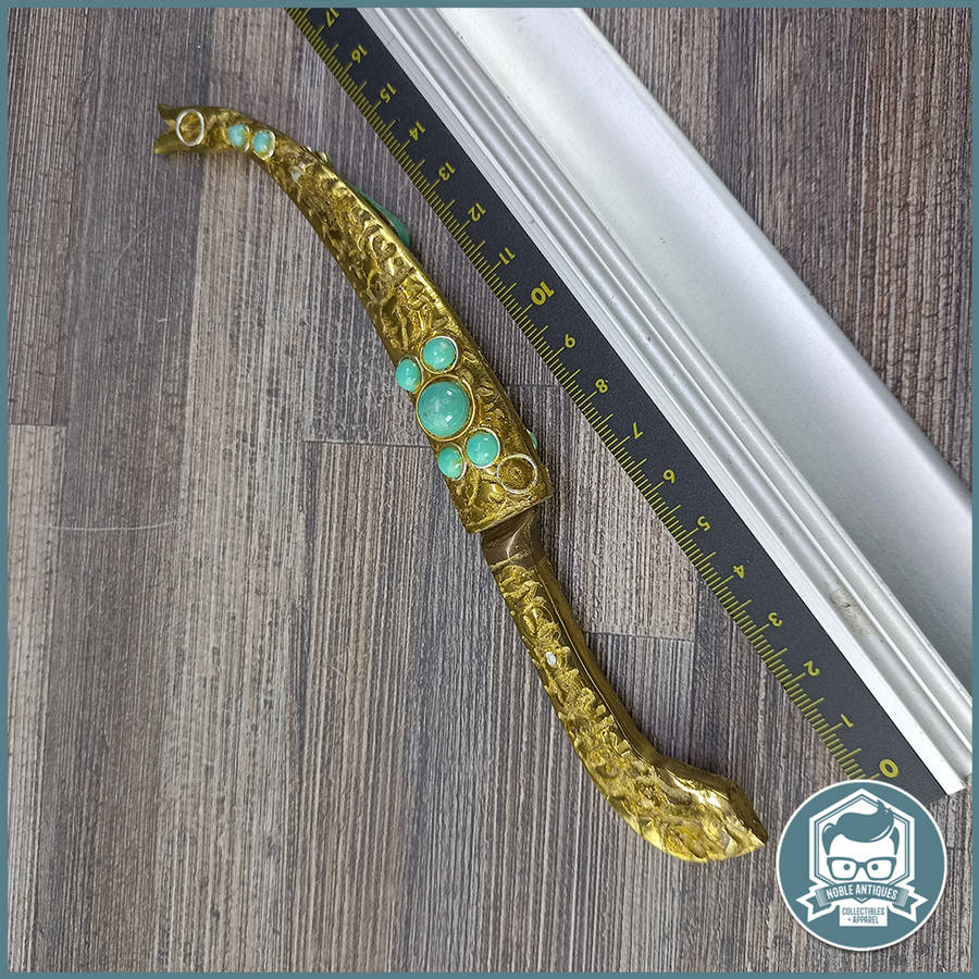 Vintage Brass Turkish Dagger and Sheath!!!