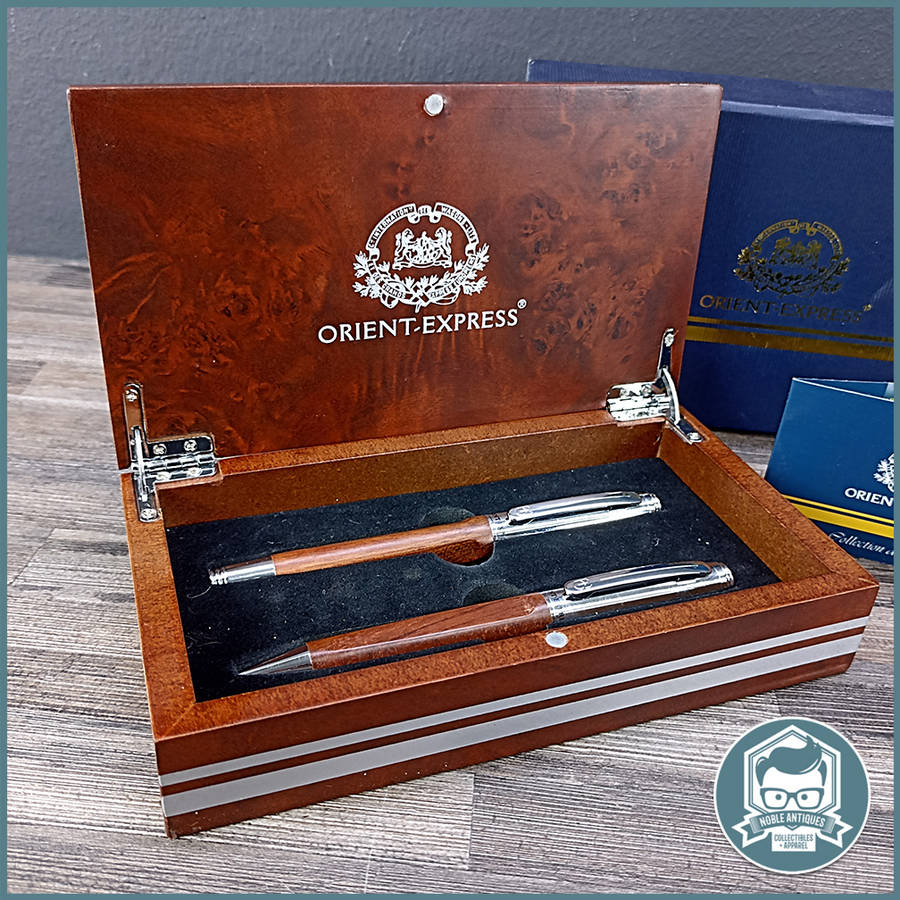 Original Boxed Deluxe Orient Express Ball Point Pen Set!!