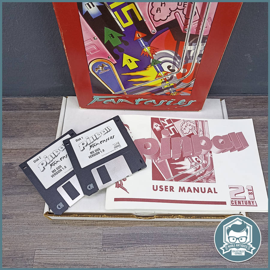 Vintage 1993 Big Box PC Game Pinball Fantasies !!!