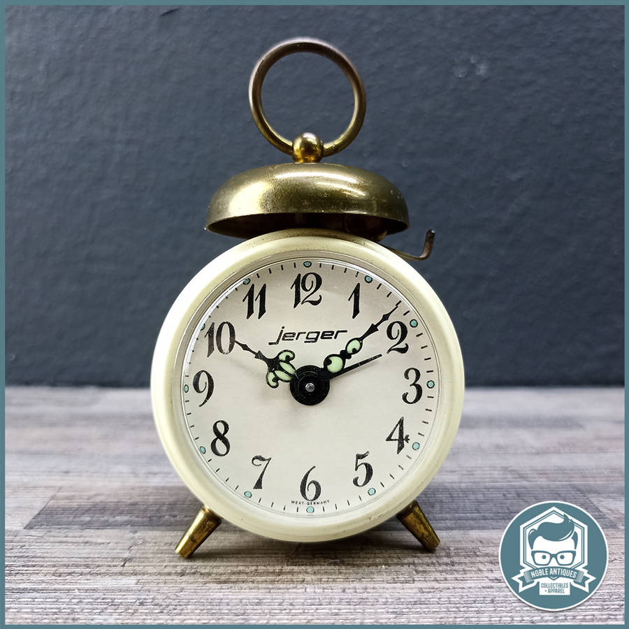 Original Vintage Petit  JERGER West Germany Alarm Clock, Very Good Condition!!!