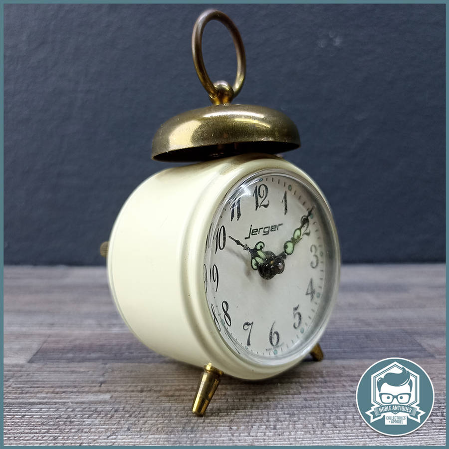 Original Vintage Petit  JERGER West Germany Alarm Clock, Very Good Condition!!!