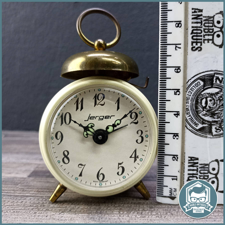 Original Vintage Petit  JERGER West Germany Alarm Clock, Very Good Condition!!!