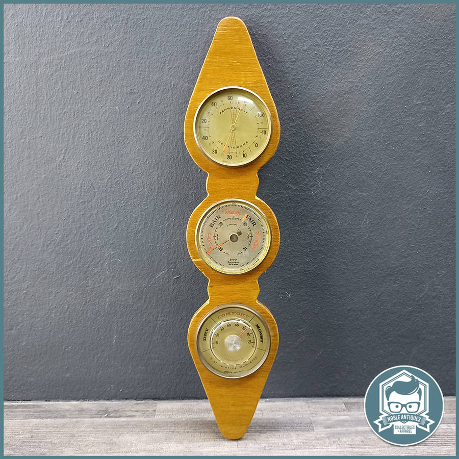 Vintage English Barometer, thermometer and Hydrometer Combination!!!