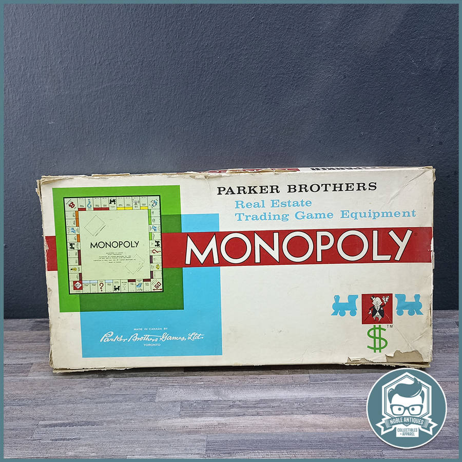 Original Boxed Vintage 1961 Monopoly Game by Parker Brothers (Metal Play Pieces) !!!