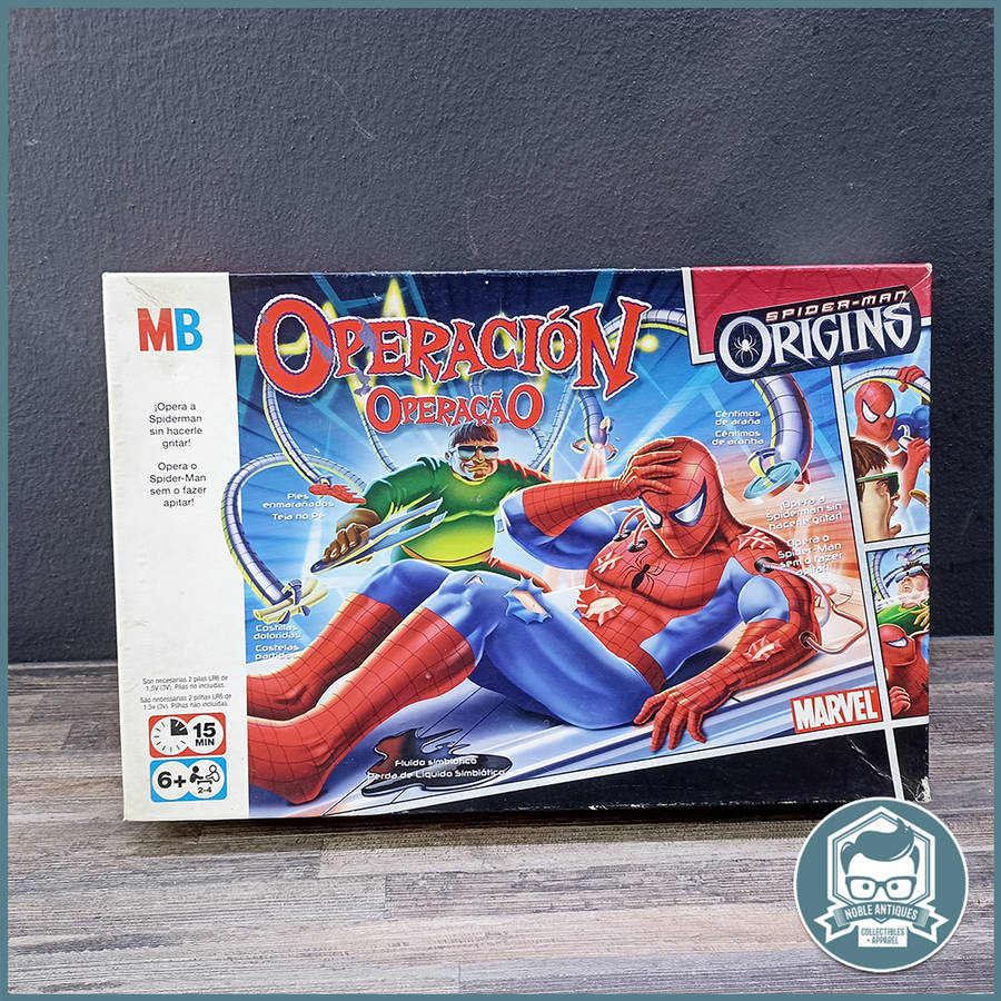 Original Boxed 2006 Milton Bradley Spider-man Origins Operation Game!!!