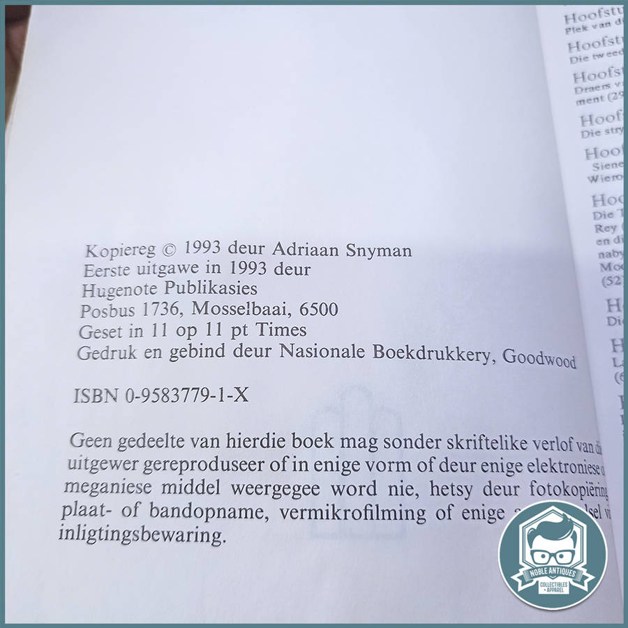 Stem van die Profeet Book by Adriaan Snyman !!!