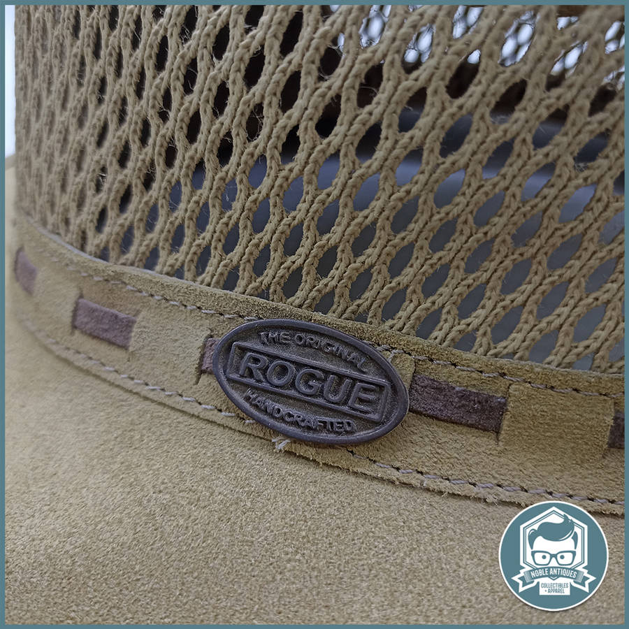 Genuine Rogue Hat Canvas Leather Cotton Mesh Safari Hat - Size XX Large!!!