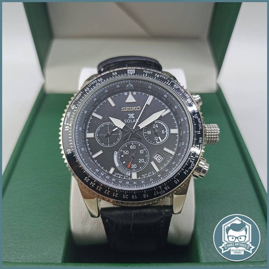 Seiko Prospex Solar Chronograph Pilot Flight Master - Fantastic Working Condition