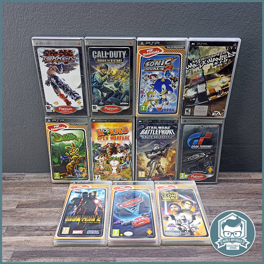 Large Sony PSP Game Collection - Manuals Included - Set 2