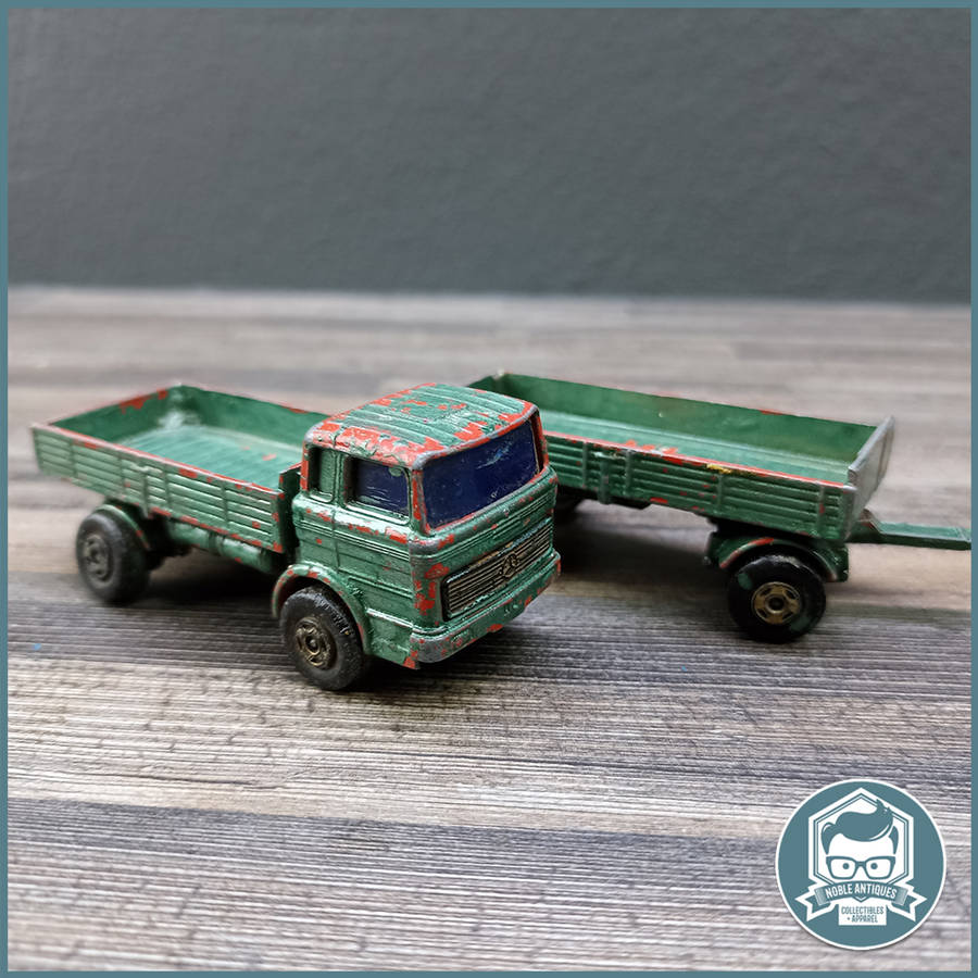 Vintage 1970's Matchbox Mercedes Truck & Trailer !!!