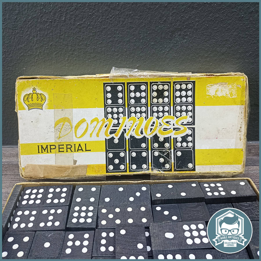 Complete 1970's Vintage Boxed Imperial Dominoes