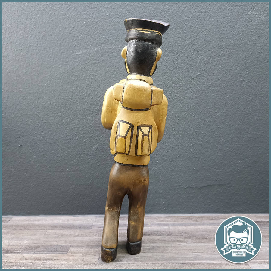 Large TinTin Hand Carved Wooden Captain Haddock