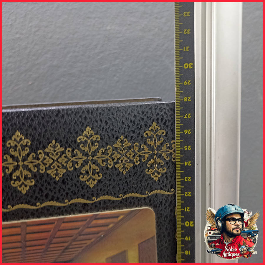 Large Ornate Black and Gold Foil The Holy Family Bible