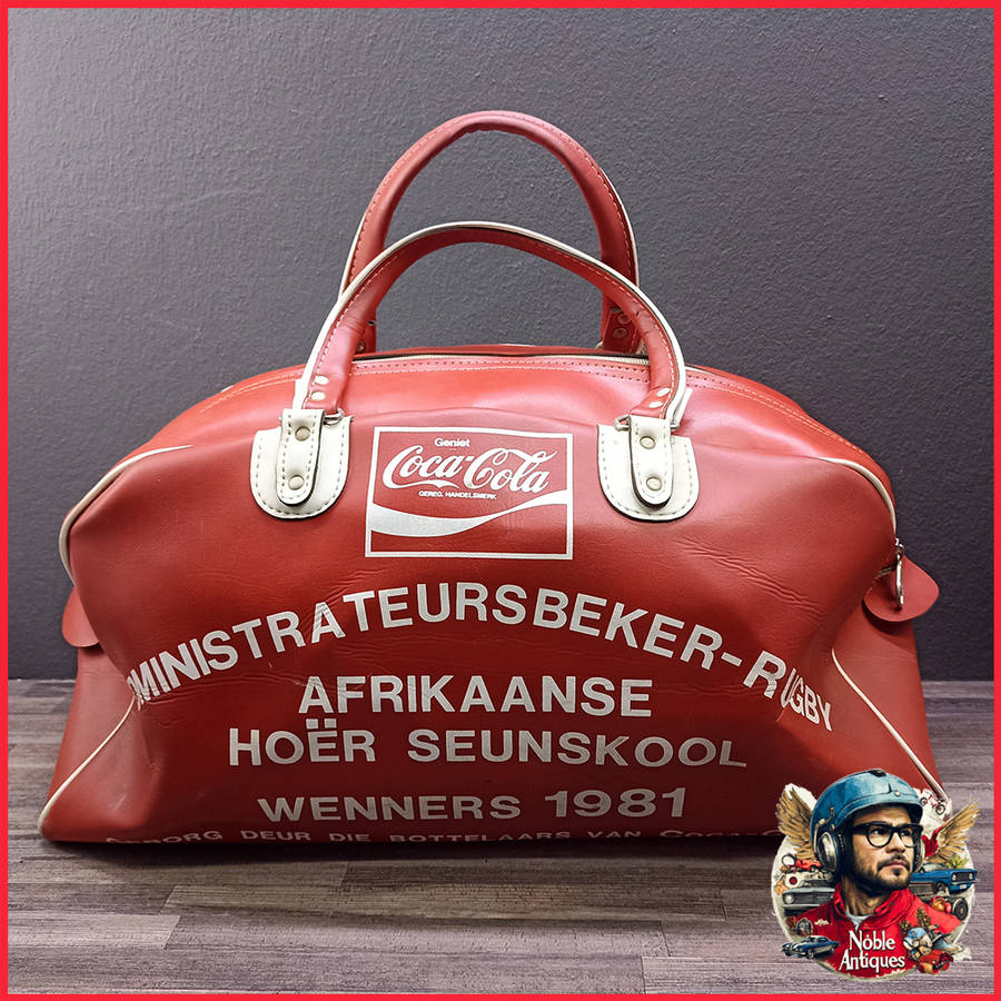 Vintage 1981 Coca Cola Sponsored Rugby Tog Bag