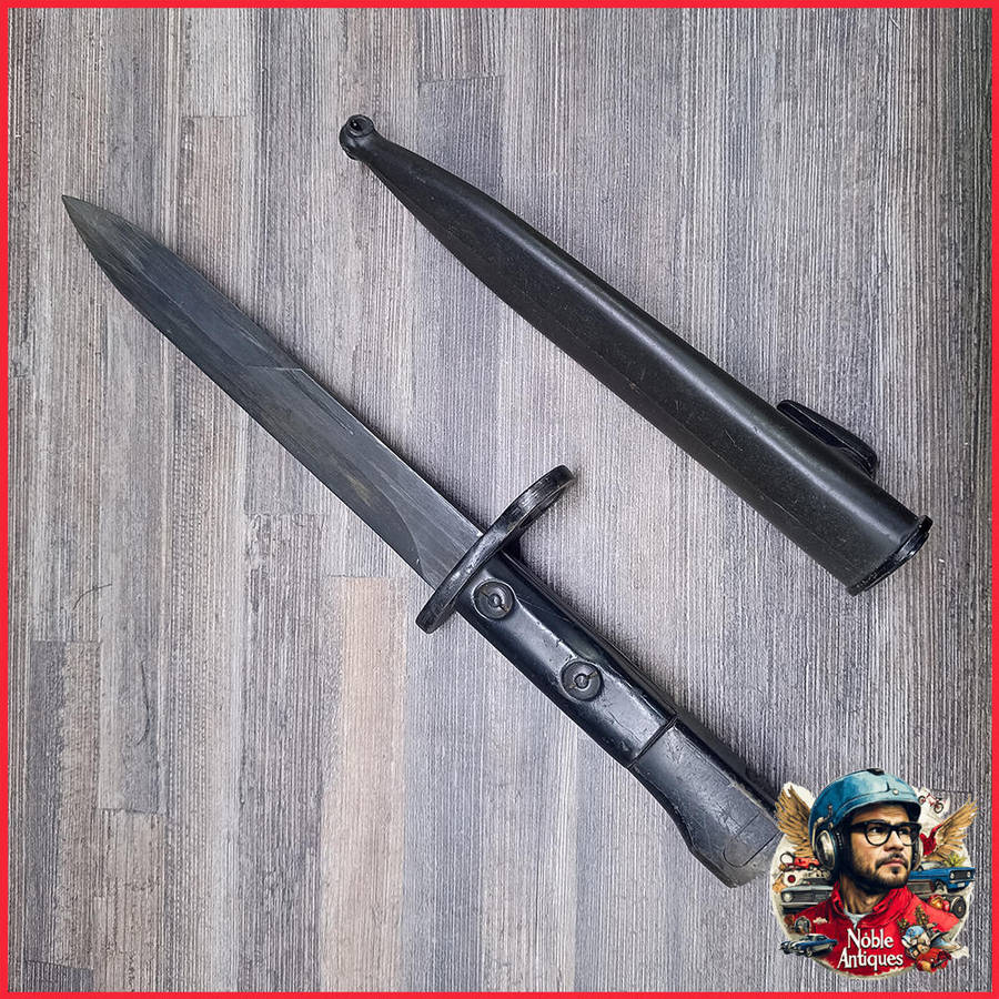 Border War 1960s SADF Uzi Bayonet with Scabbard