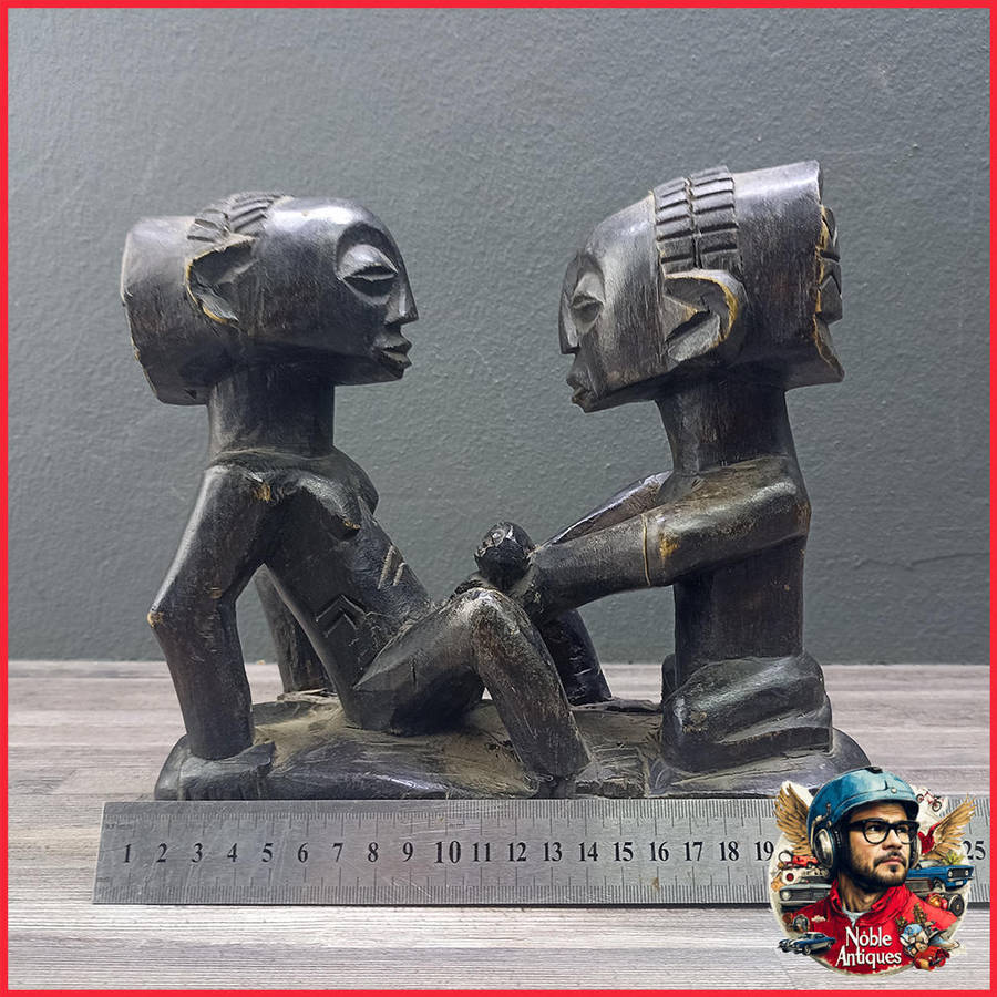 Childbirth Luba, Congo Wood,  20cm Wide