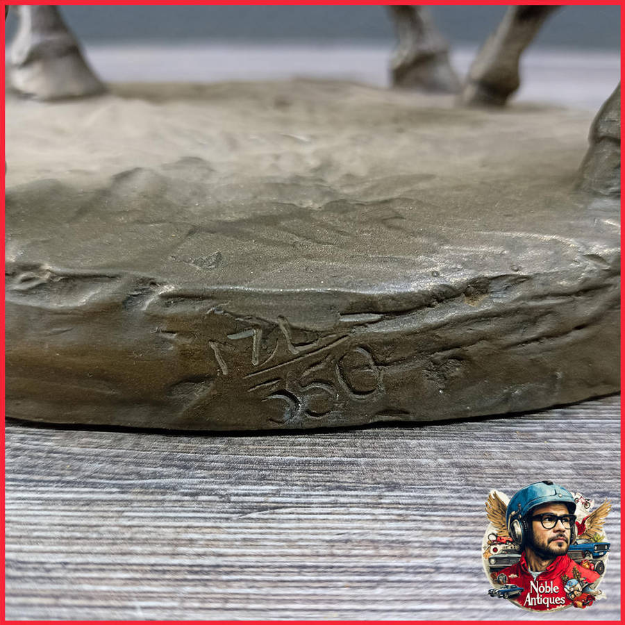 AMY OXENBOULD - Race Horse and Foal Signed & Numbered 171/350 Patinated Bronze