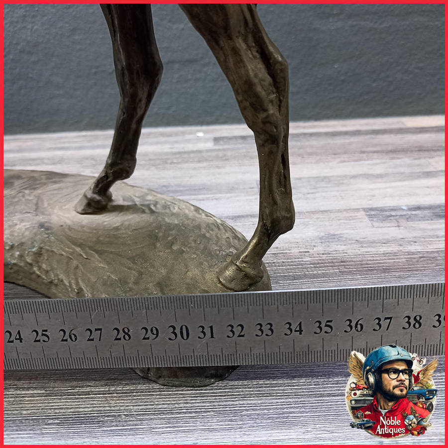 AMY OXENBOULD - Race Horse and Foal Signed & Numbered 171/350 Patinated Bronze