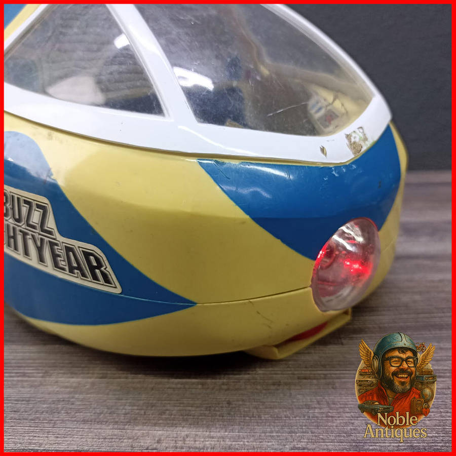 Vintage Toy Story Think Way 1996 Buzz Lightyear's Space Craft, lights and speaks