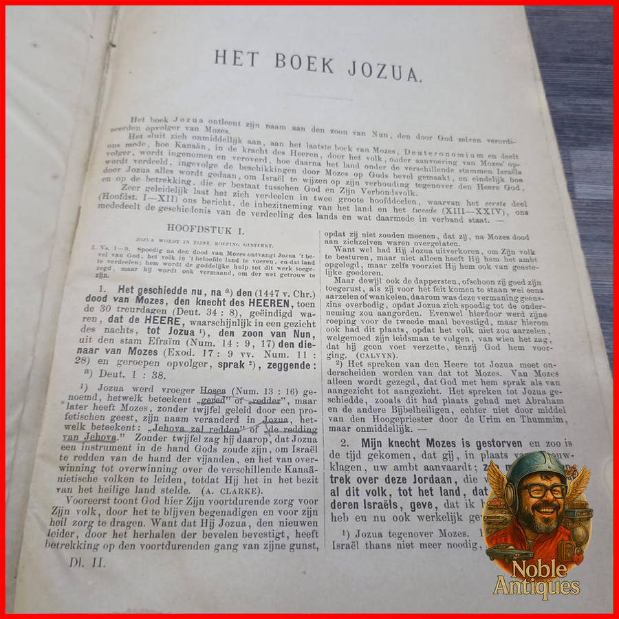 1894 Antique Family DUTCH BIBLE, BYBEL
