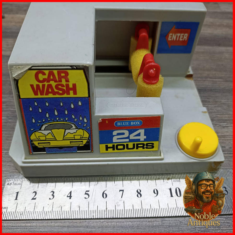 Vintage Blue Box Road Burners Car Wash
