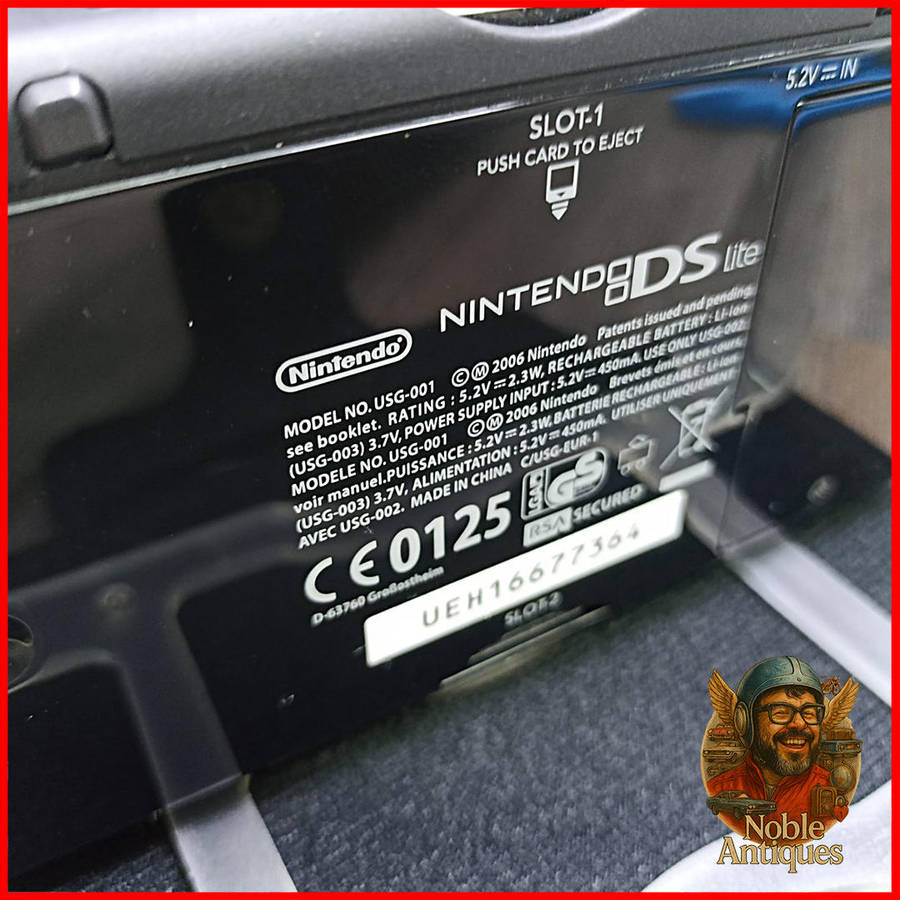 Working Nintendo DS Lite Black Color - NO CHARGER