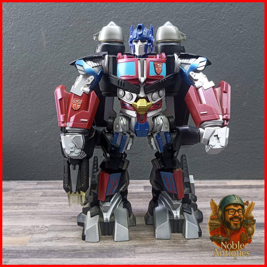 RARE Large Optimus Prime Mega Power Bot Transformers Light-Up Talking Figure