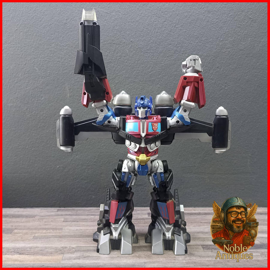 RARE Large Optimus Prime Mega Power Bot Transformers Light-Up Talking Figure