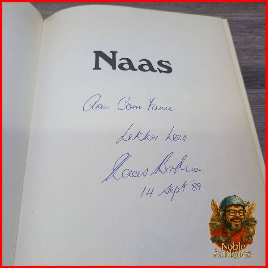 Naas by Edward Griffiths Signed by Author and Naas Botha