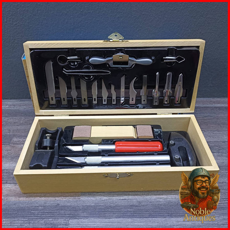 Wood Boxed Standard Hobby-Craft Tool Set