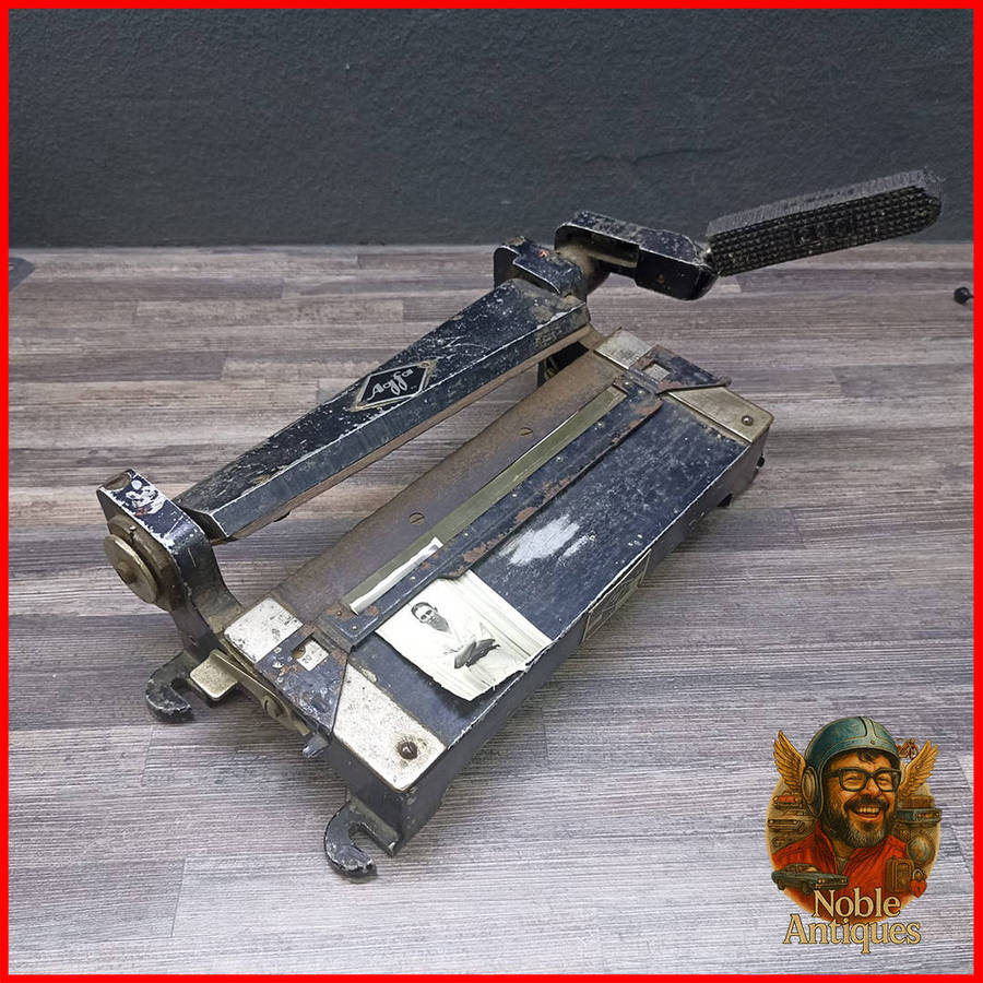 Antique Cast Metal AGFA Photo Slicer