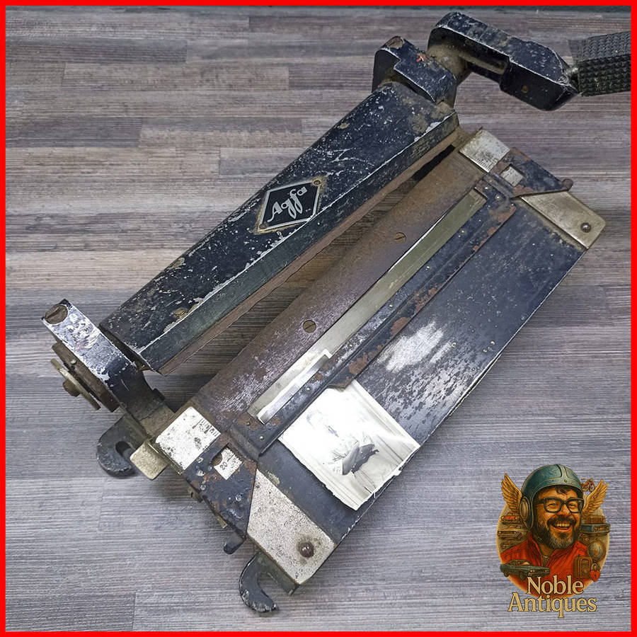 Antique Cast Metal AGFA Photo Slicer