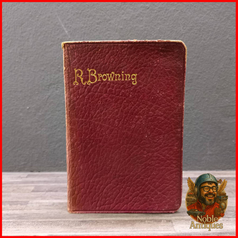 Leather Bound Poems Of Robert Browning Oxford Edition 1907